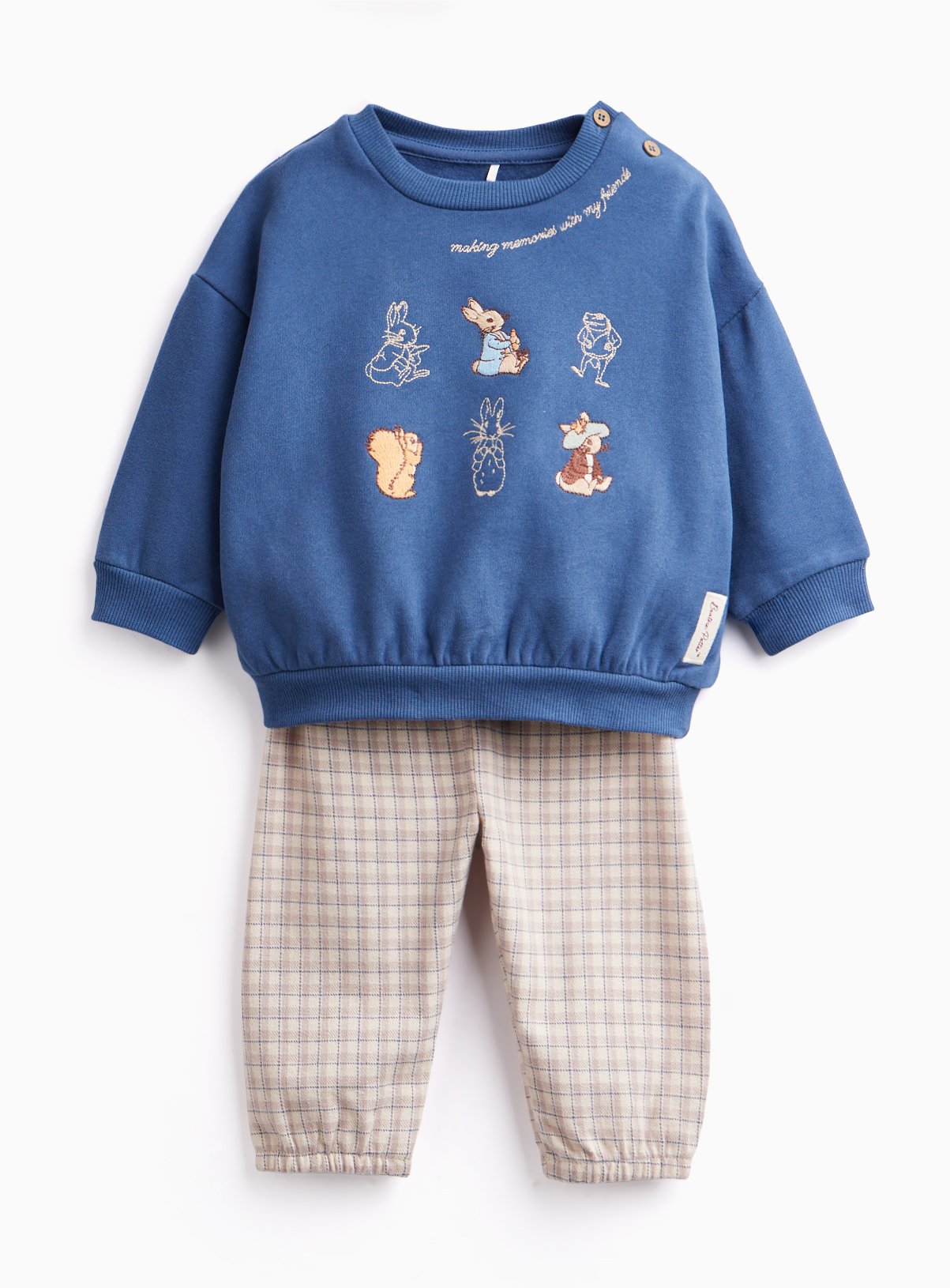 Beatrix Potter Christmas Woven & Sweat Pyjama Set 