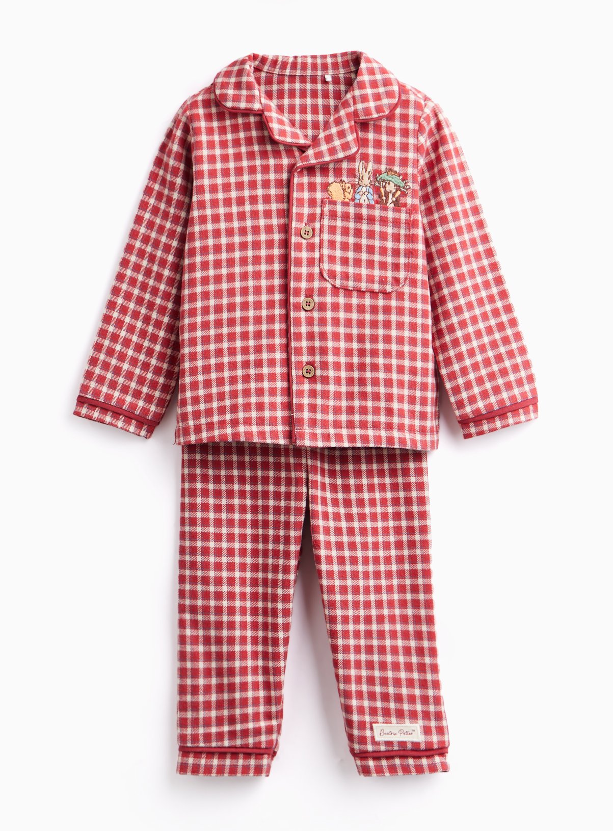 Beatrix Potter Christmas Gingham Pyjama Set 