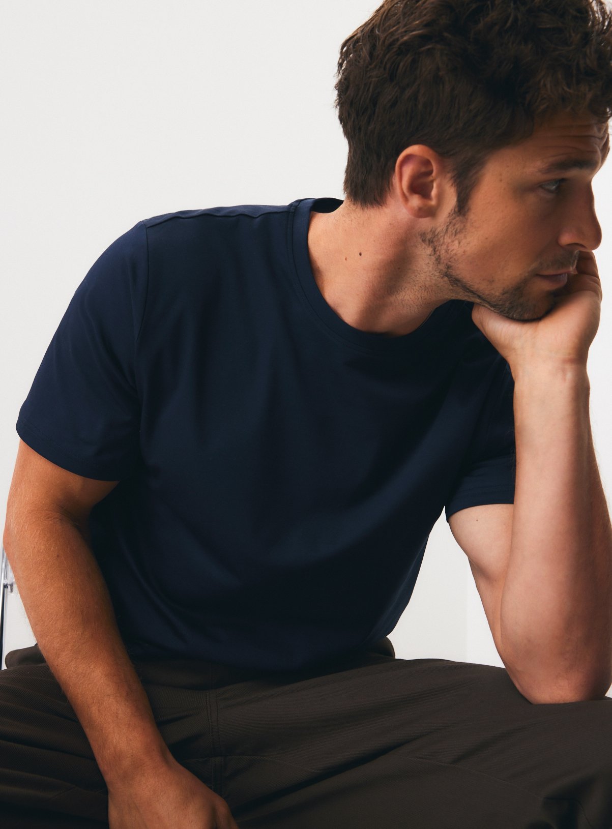 Navy Supima Cotton T Shirt XXXL