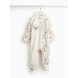Christmas Pure Cotton ‘The Snowman’ Sleepsuit