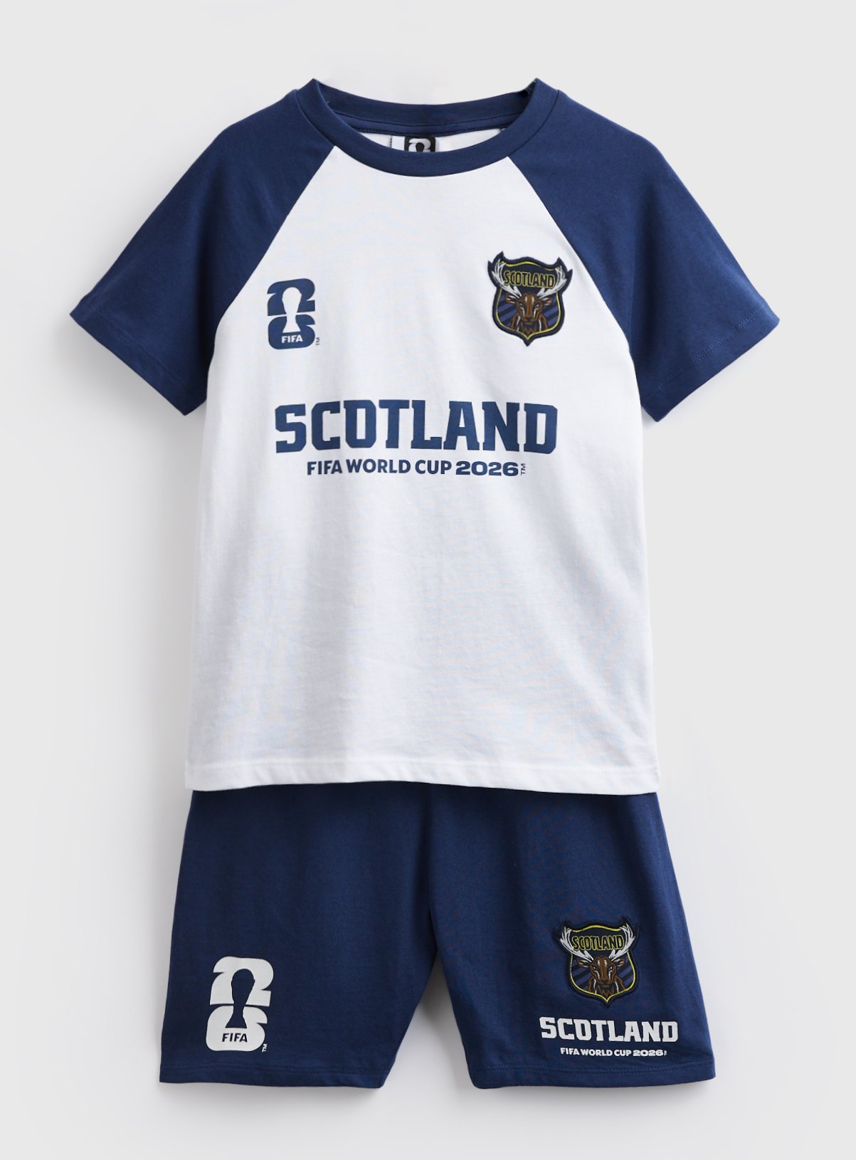 Mini Me Official FIFA Scotland Print Shortie Pyjamas 