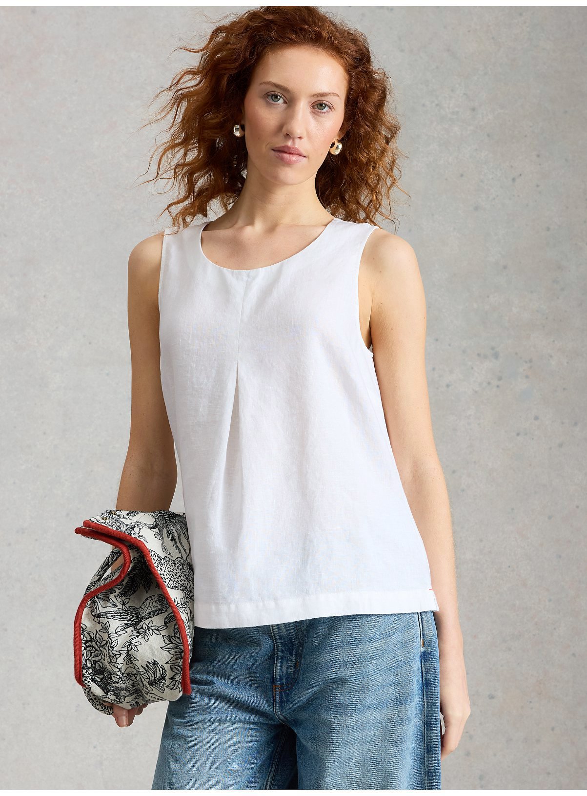 WHITE STUFF Paradise Linen Vest 