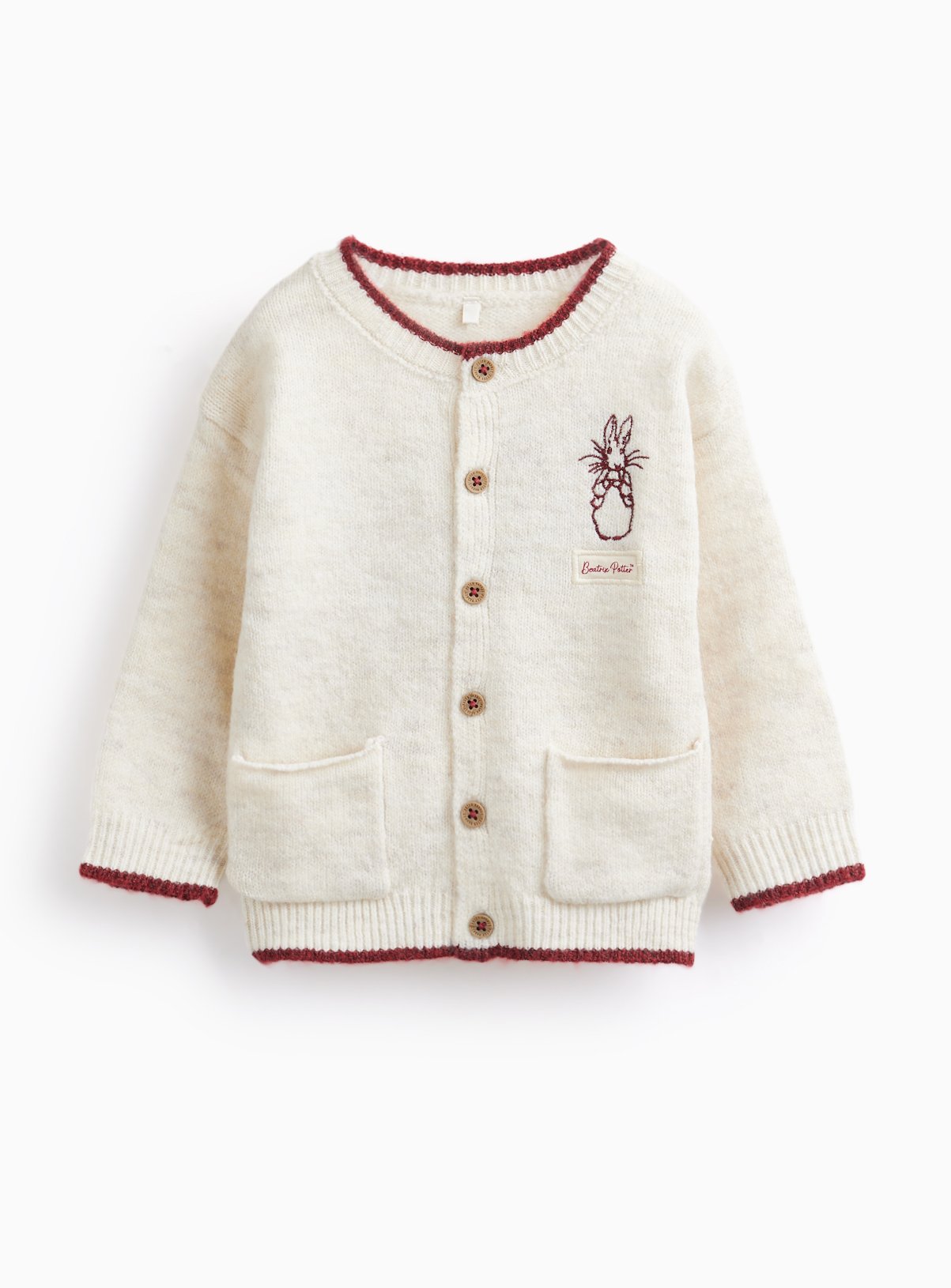 Beatrix Potter Peter Rabbit Christmas Cardigan Up to 3 mths