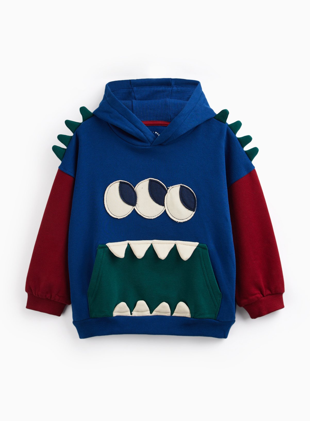 Navy & Green 90s Monster Hoodie 