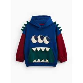 Navy & Green 90s Monster Hoodie