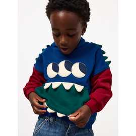 Navy & Green 90s Monster Hoodie