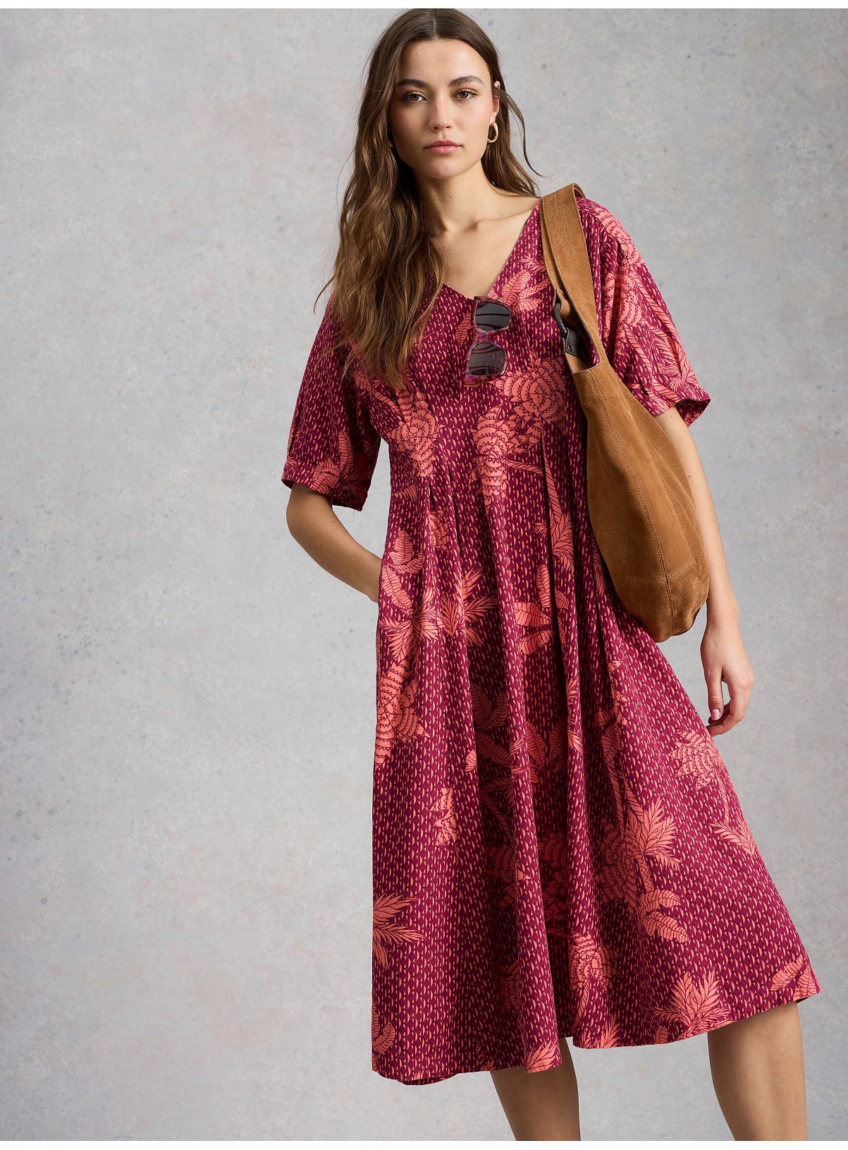 WHITE STUFF Kate Linen Blend Dress