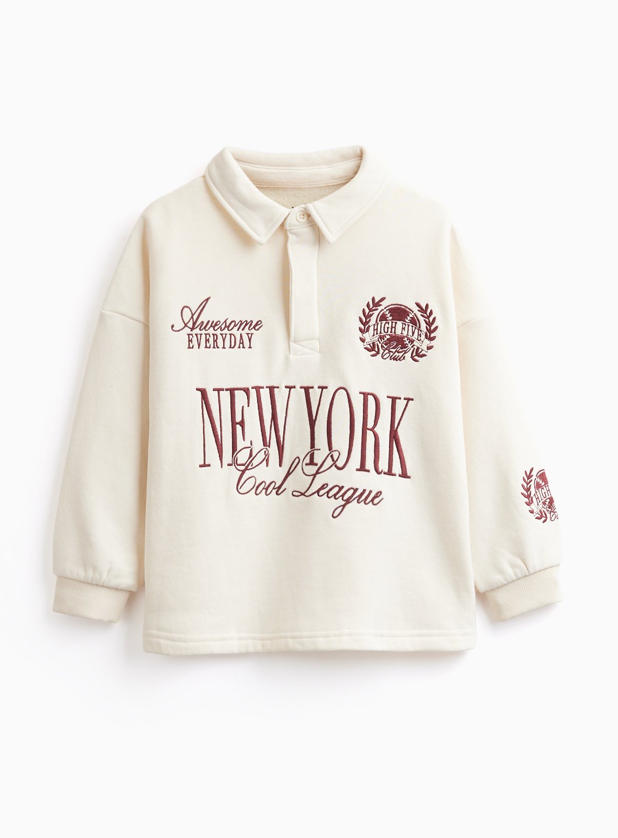 Cream Rugby Sweatshirt 