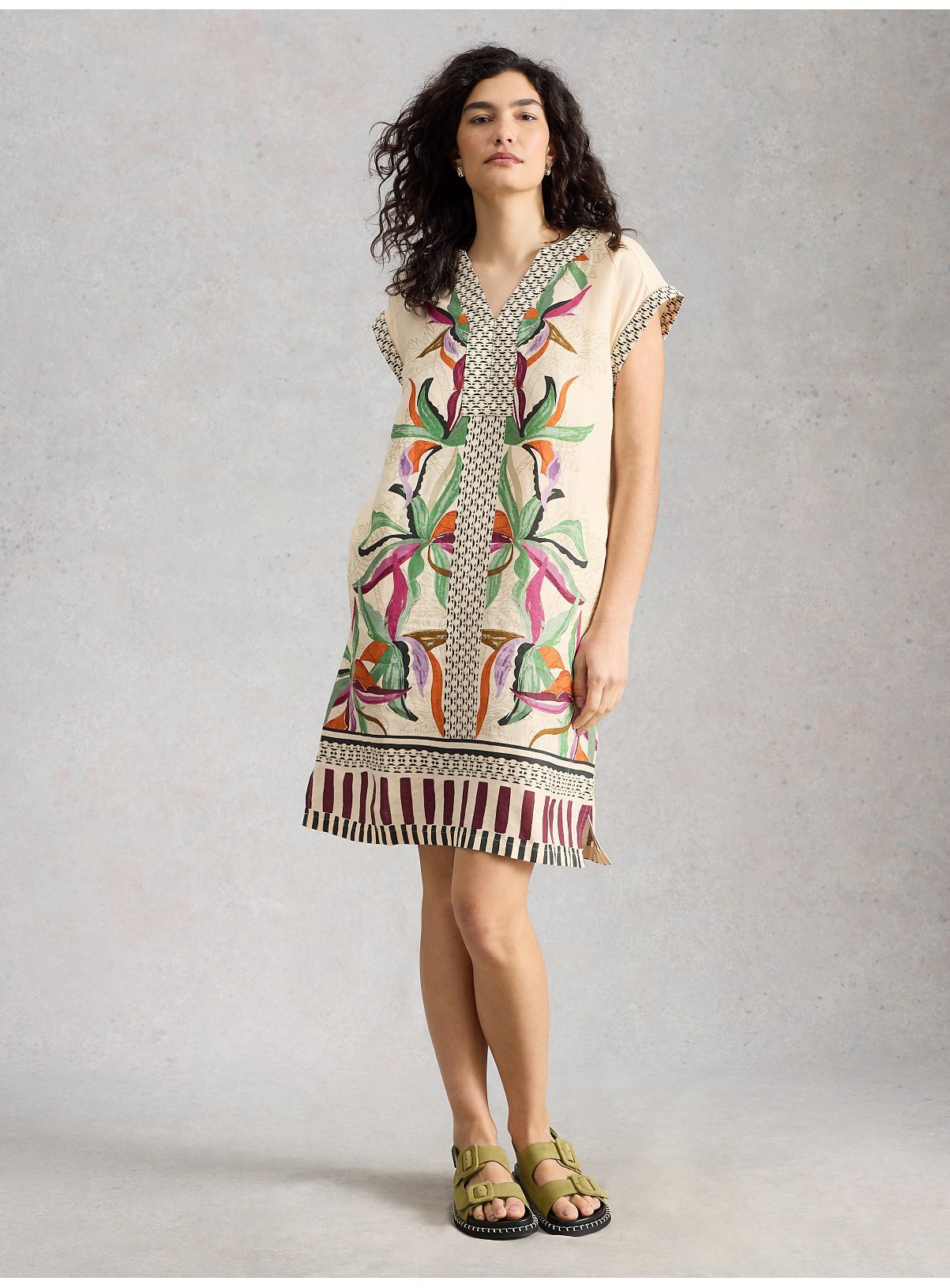 WHITE STUFF Jilly Linen Dress 