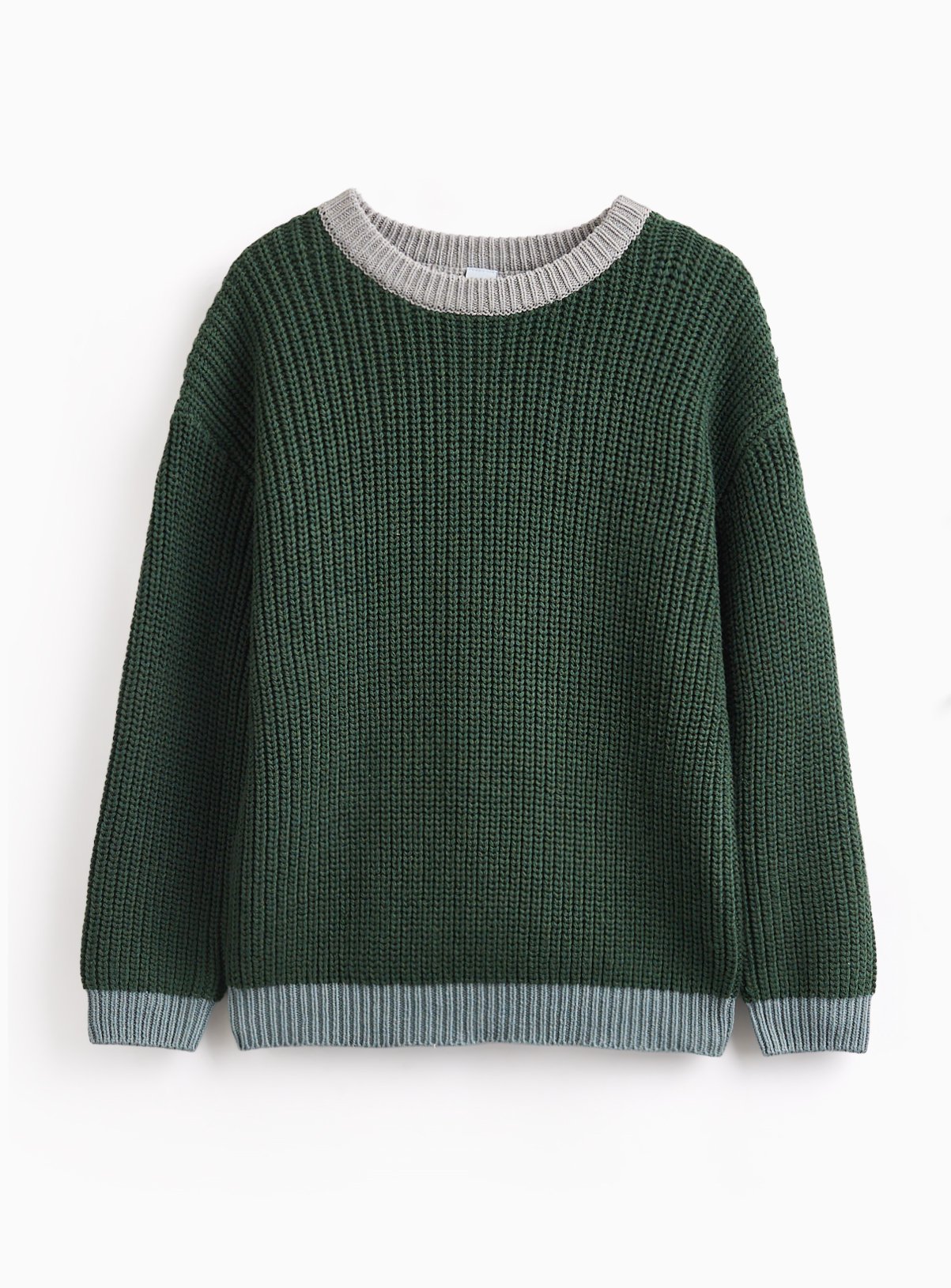Green Chunky Knitted Jumper 