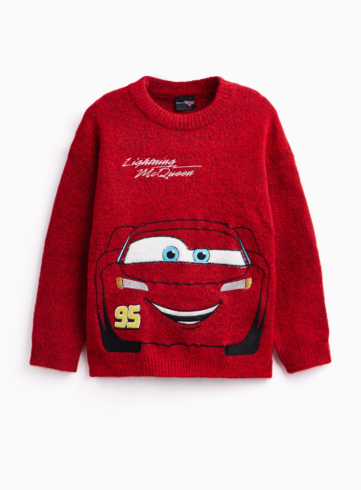 Red Disney Cars Lightning McQueen Knit Jumper 
