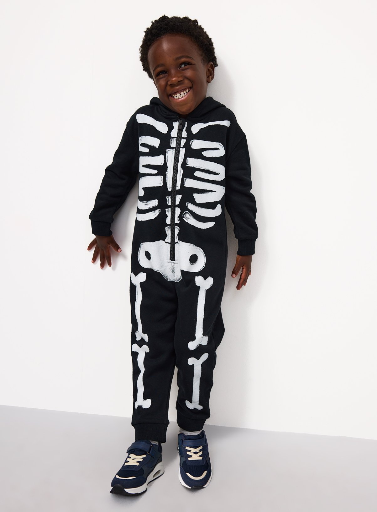 Black Skeleton Halloween Print All in One 