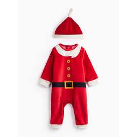 Santa Novelty Sleepsuit & Hat Set