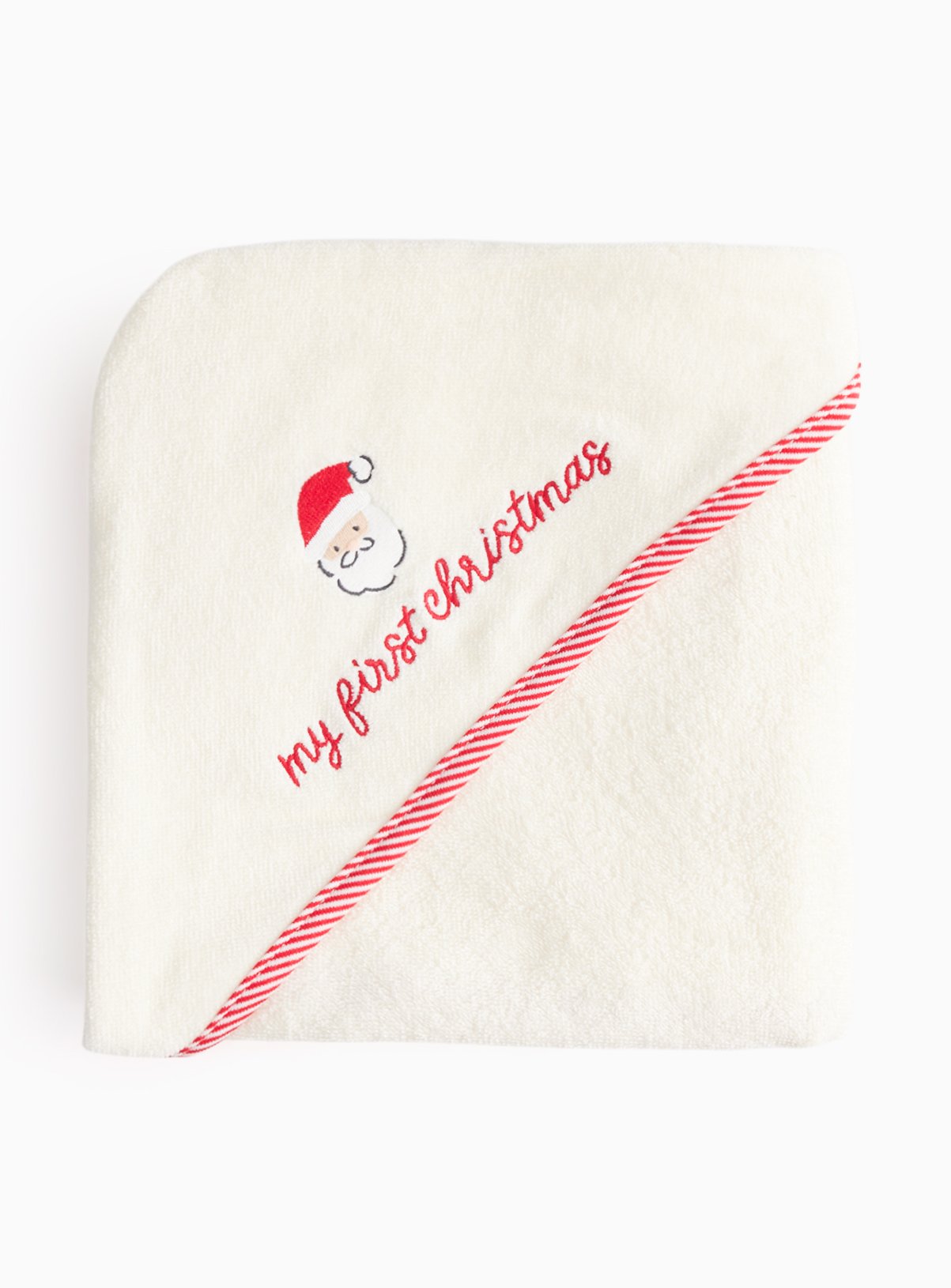 My First Christmas Hooded Towel One Size