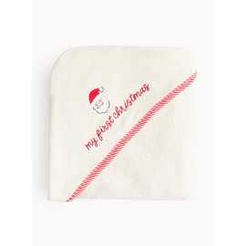 My First Christmas Hooded Towel One Size