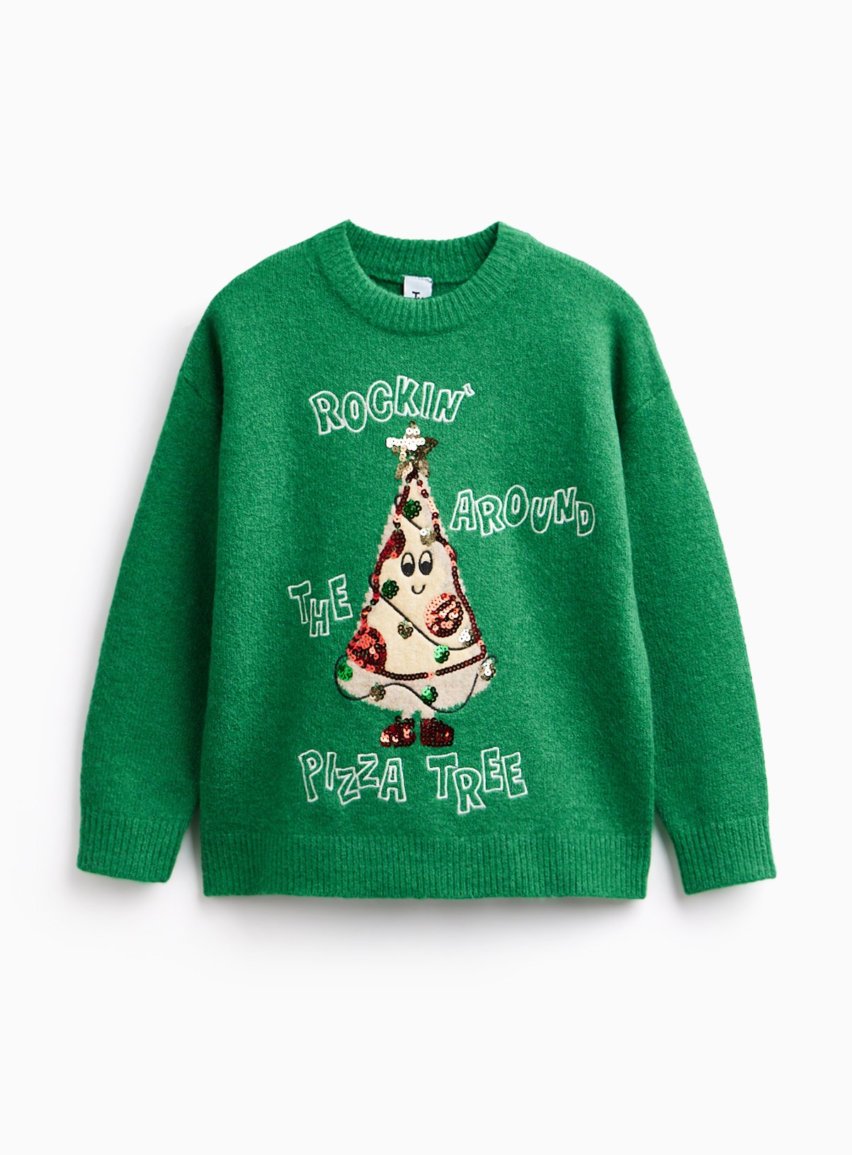 Rockin' Around The Pizza Tree Christmas Jumper 