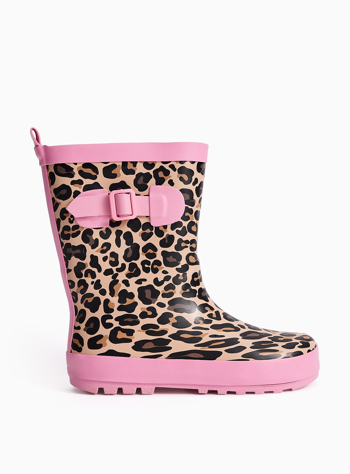 Brown Leopard Wellies 6 Infant