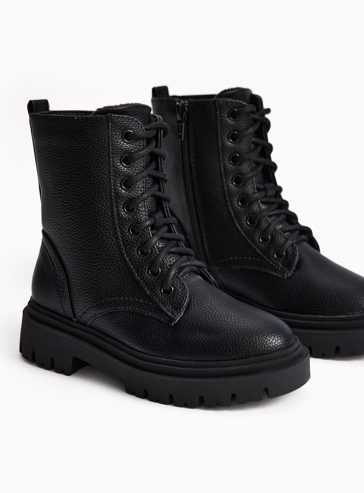 Black Lace Up Boots 