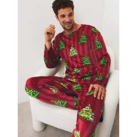 Family Matching Christmas Plum Christmas Tree Pyjamas