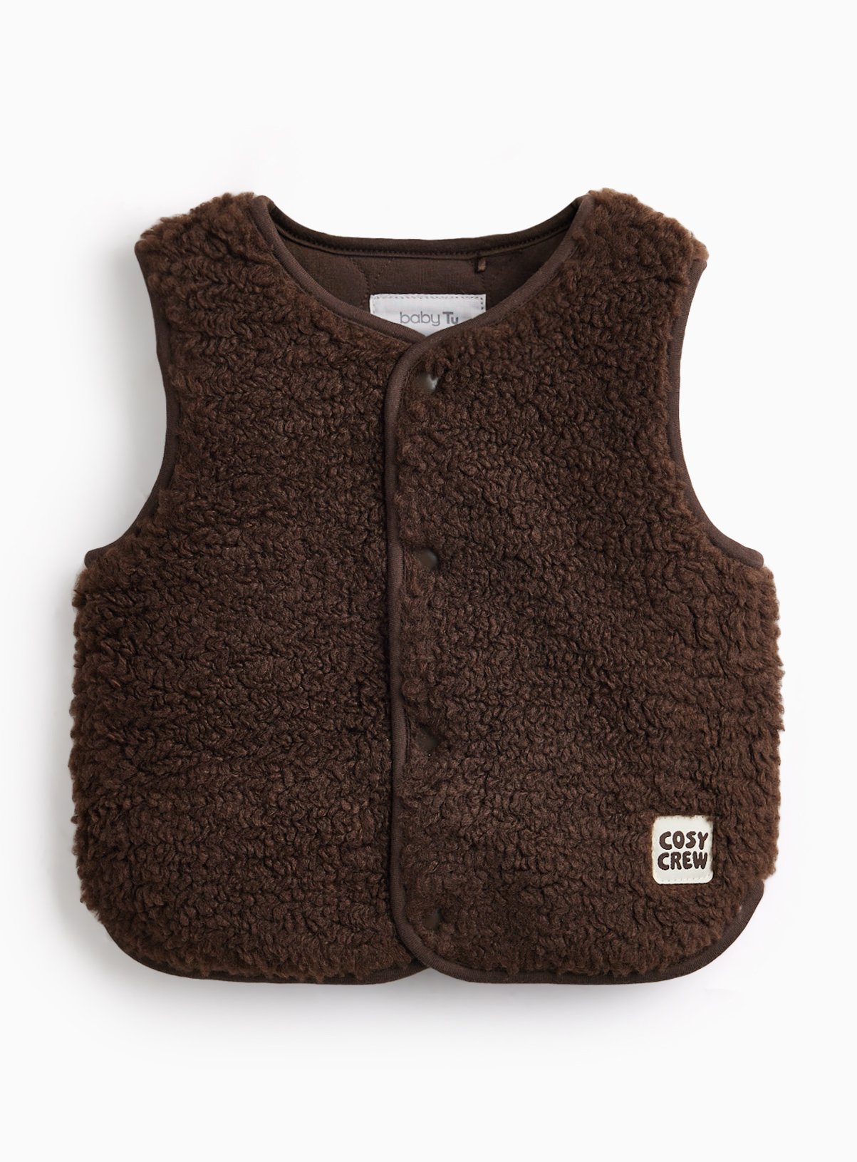 Heritage Brown Borg Cosy Crew Gilet 18-24 months