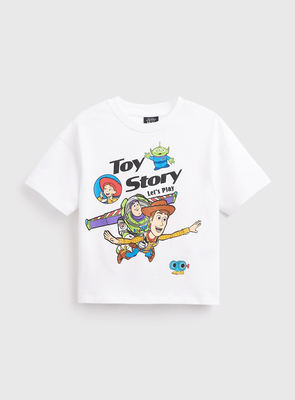 White Disney Toy Story Graphic T-Shirt 