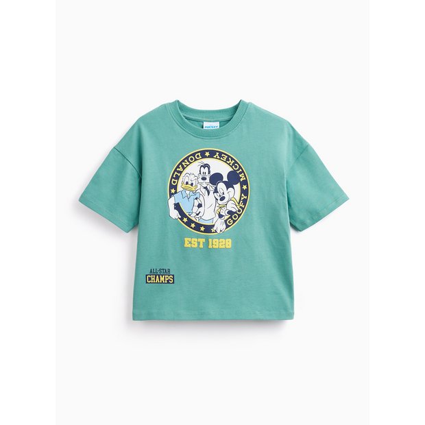 Buy Disney Mickey Donald Goofy Character Print T-Shirt 1-2 years