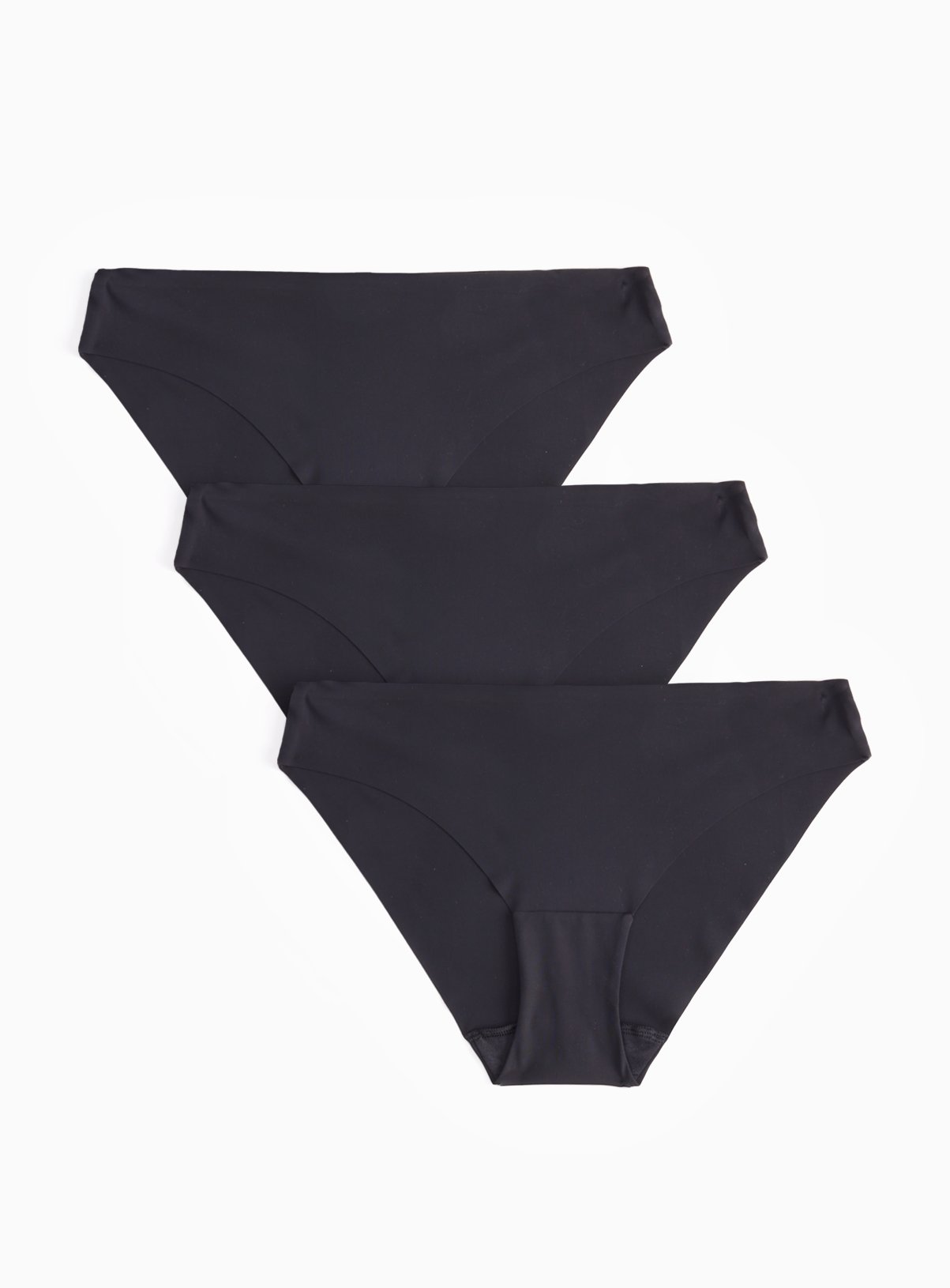 Black No VPL Brazilian Knickers 3 Pack 