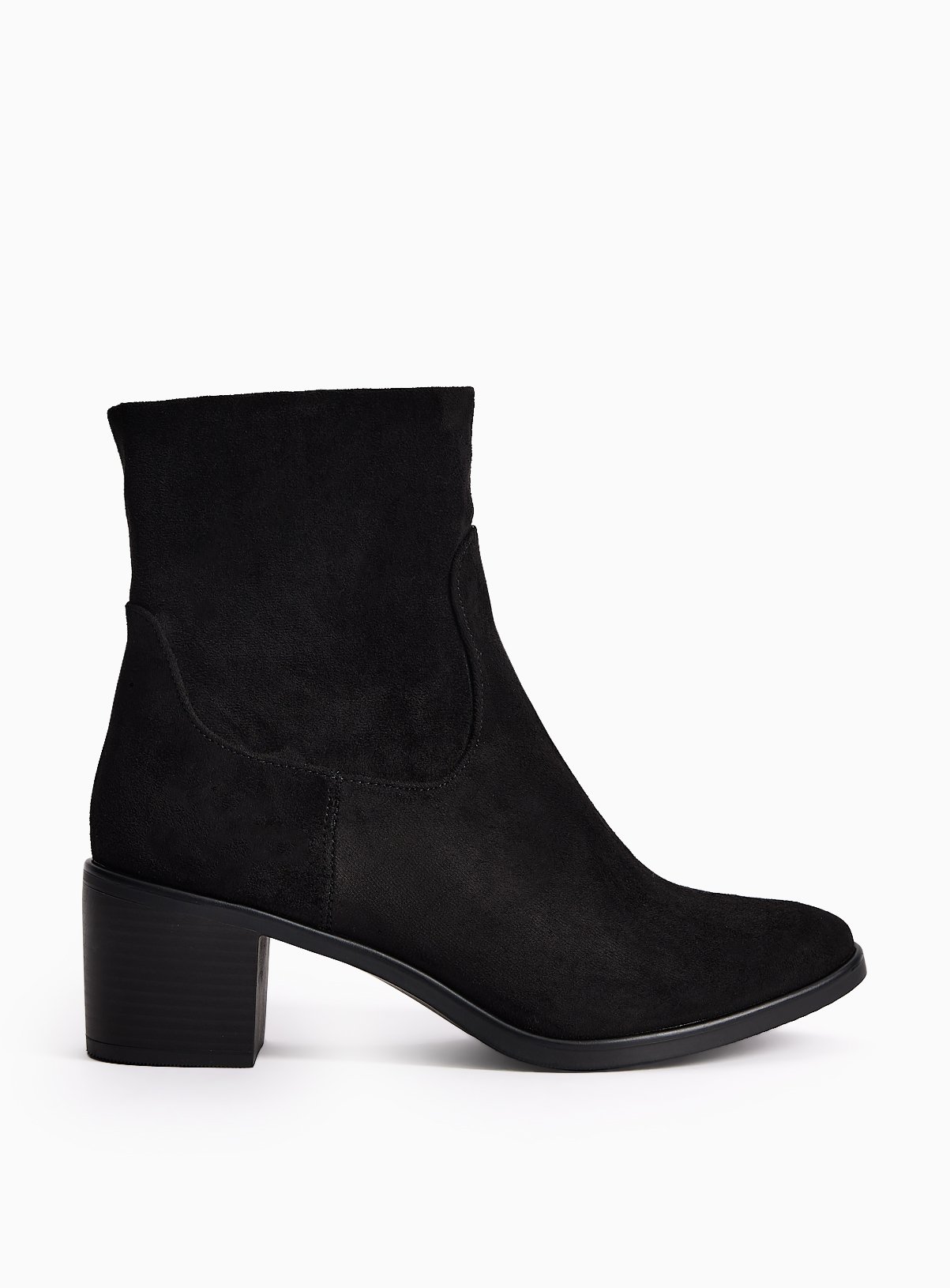 Black Block Heel Ankle Boots 7