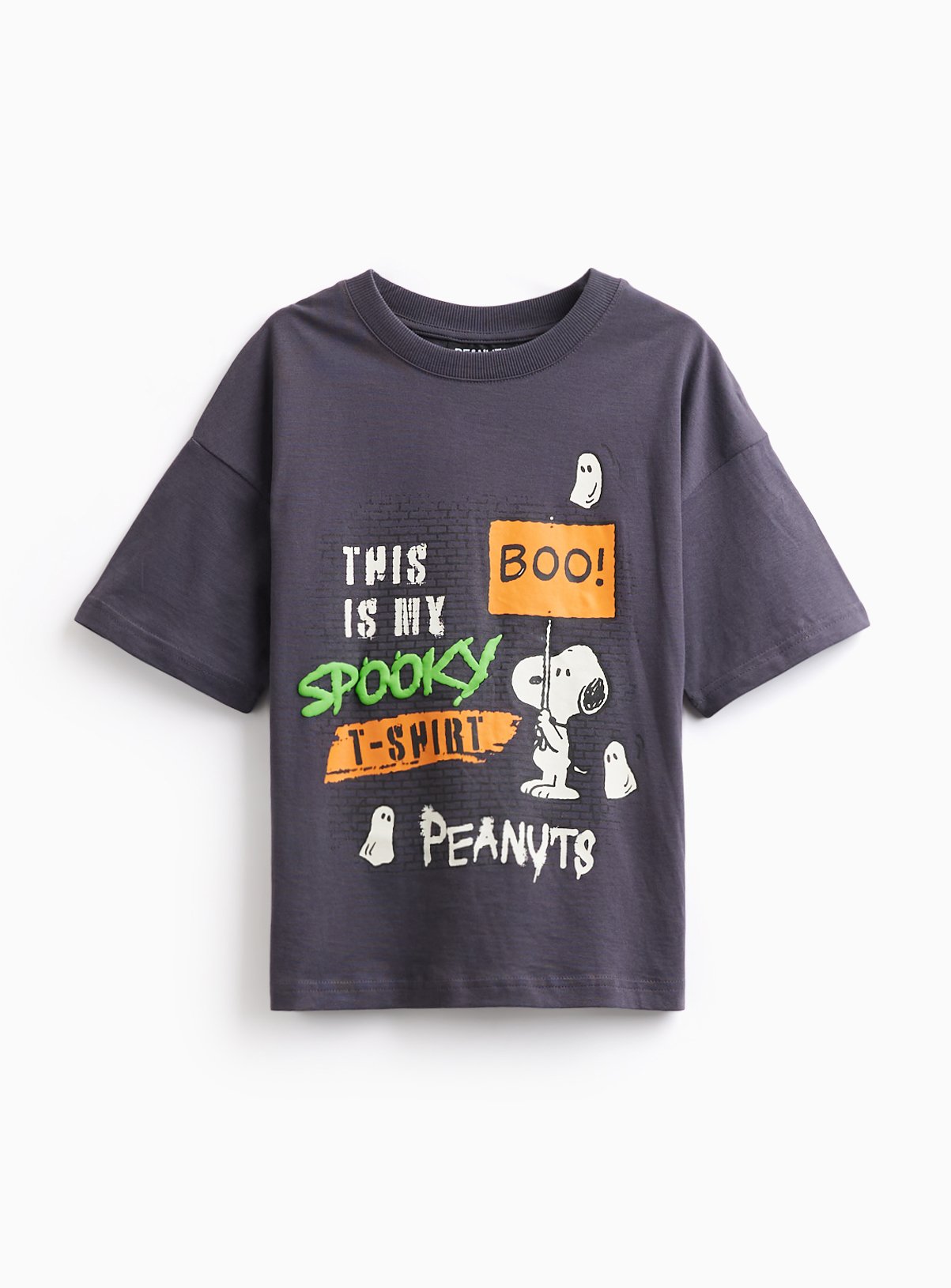 Halloween Black Snoopy Graphic T-Shirt 