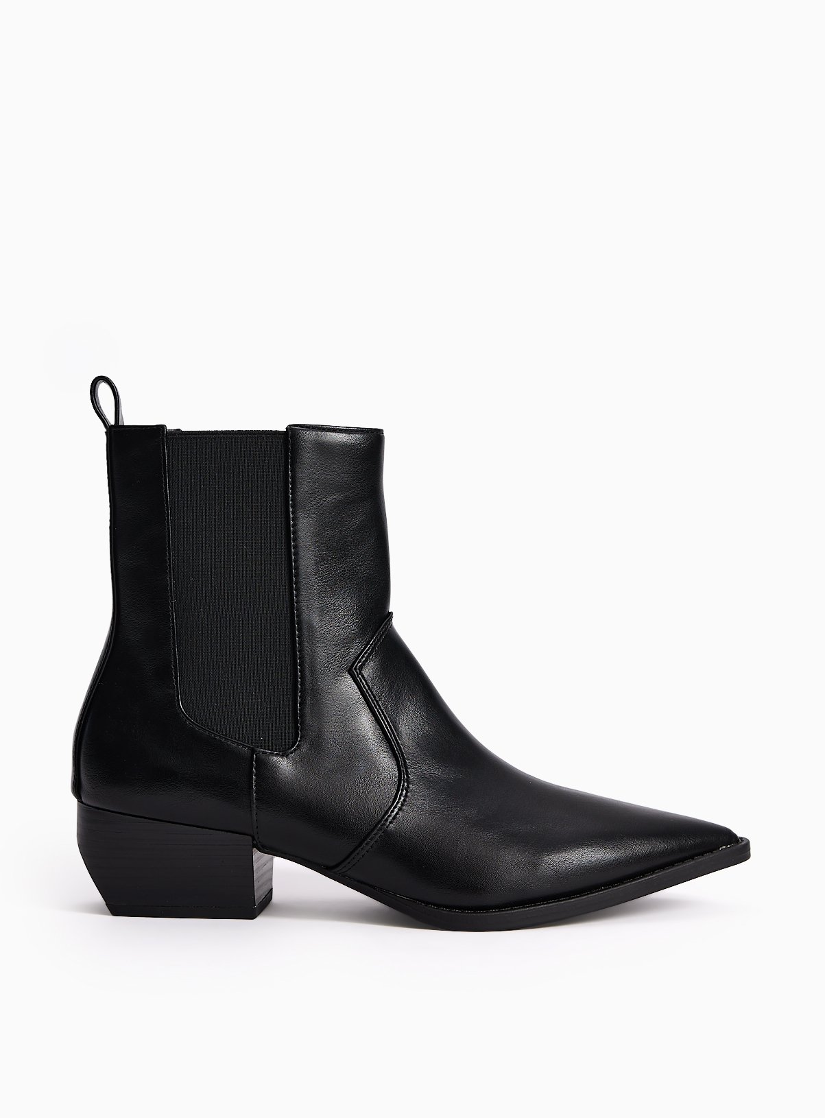 Black Chelsea Western Boots 