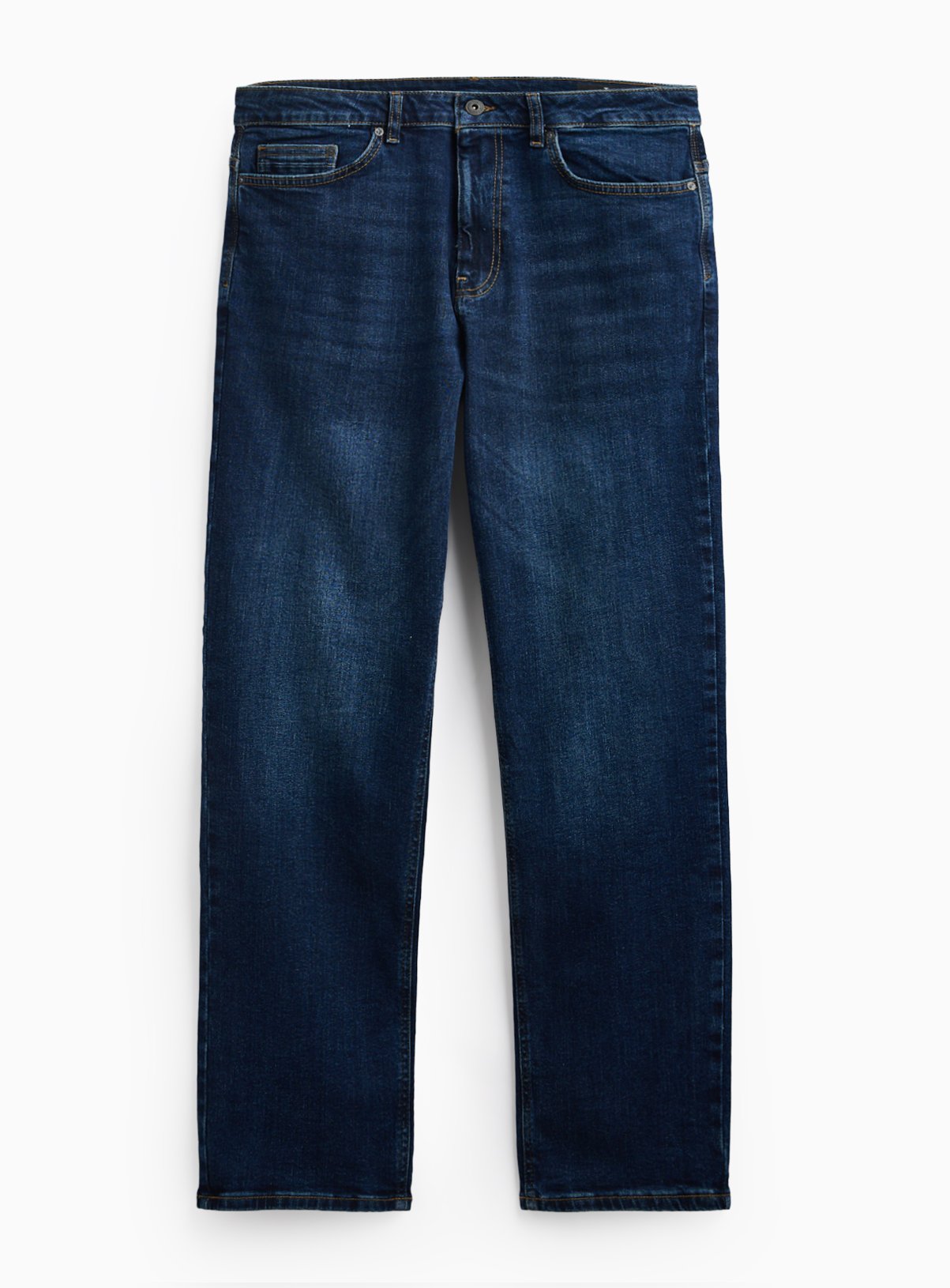 Dark Denim Straight Leg Jeans 
