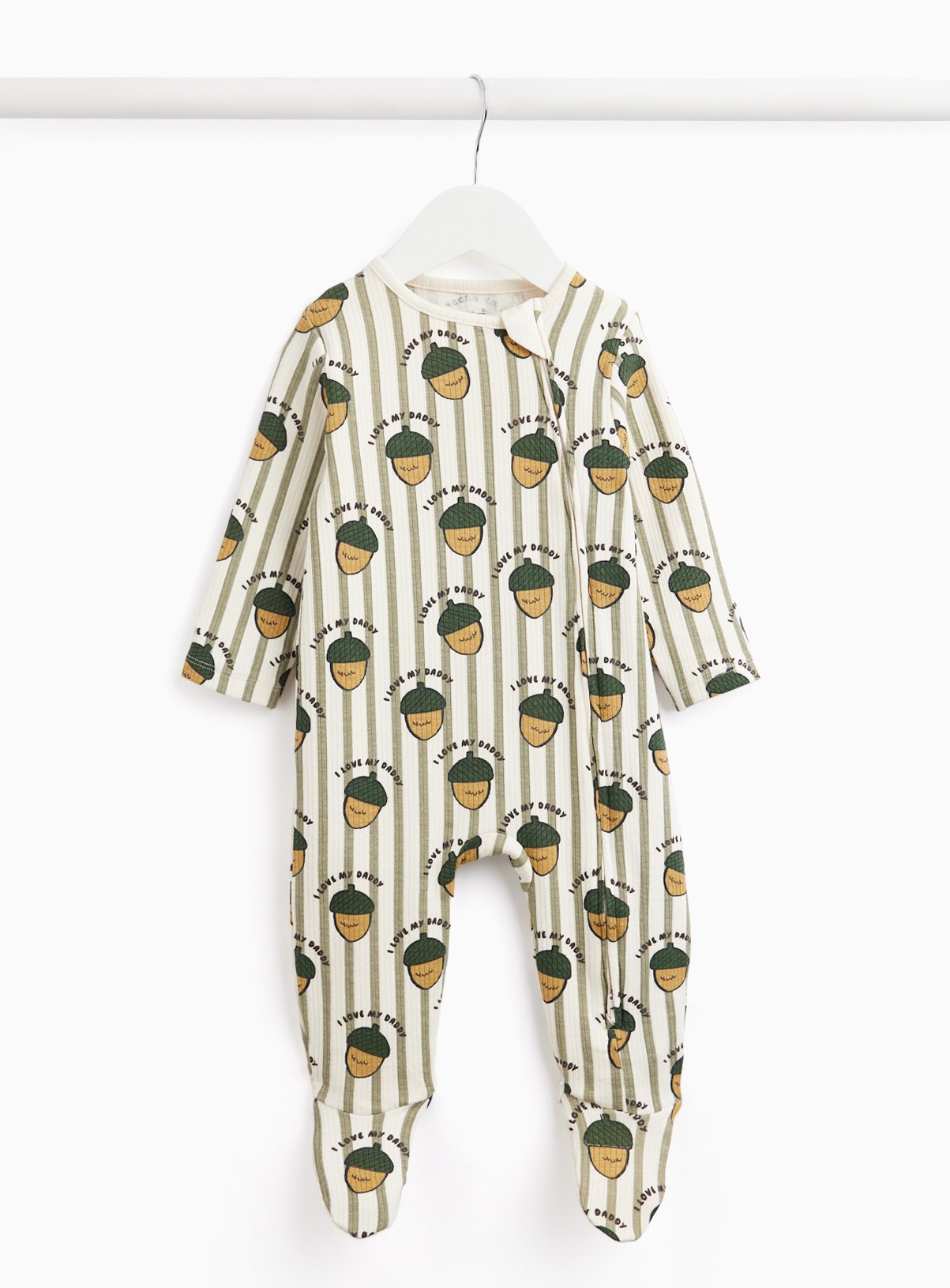 Acorn I Love My Daddy Zip Sleepsuit 