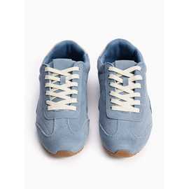 Suede Leather Low Profile Trainers
