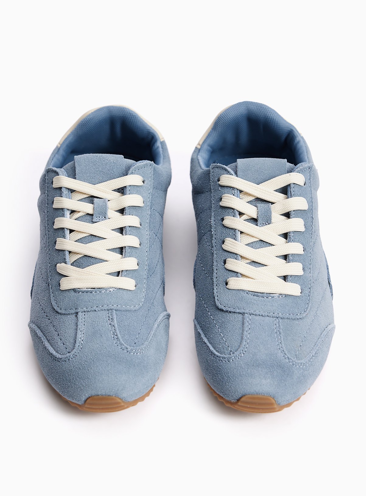 Suede Leather Low Profile Trainers 