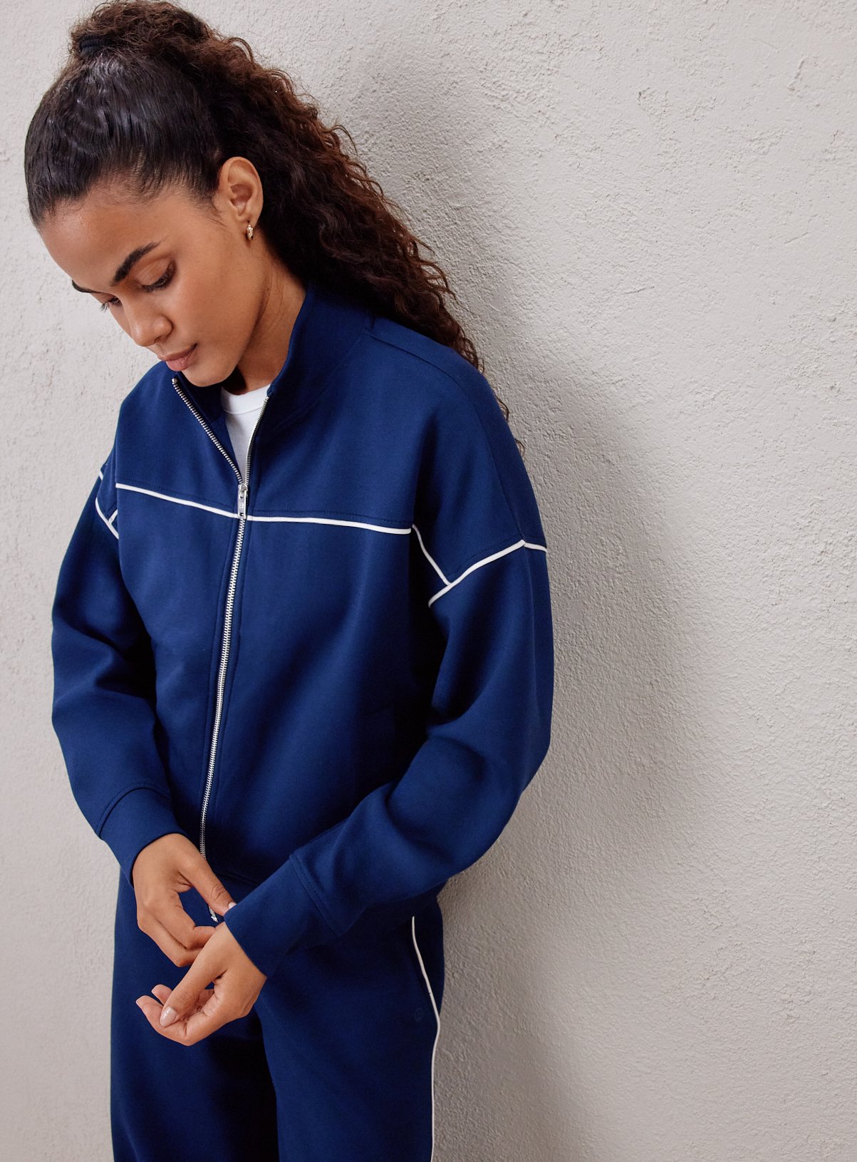 REAKTIV Navy Piped Scuba Zip Through Jacket XXL