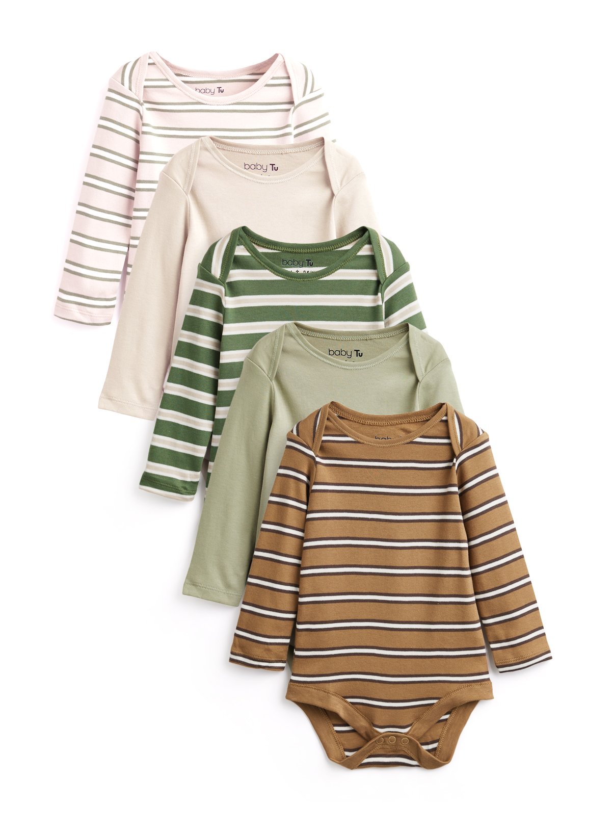 Heritage Bodysuits 5-Pack 12-18 months