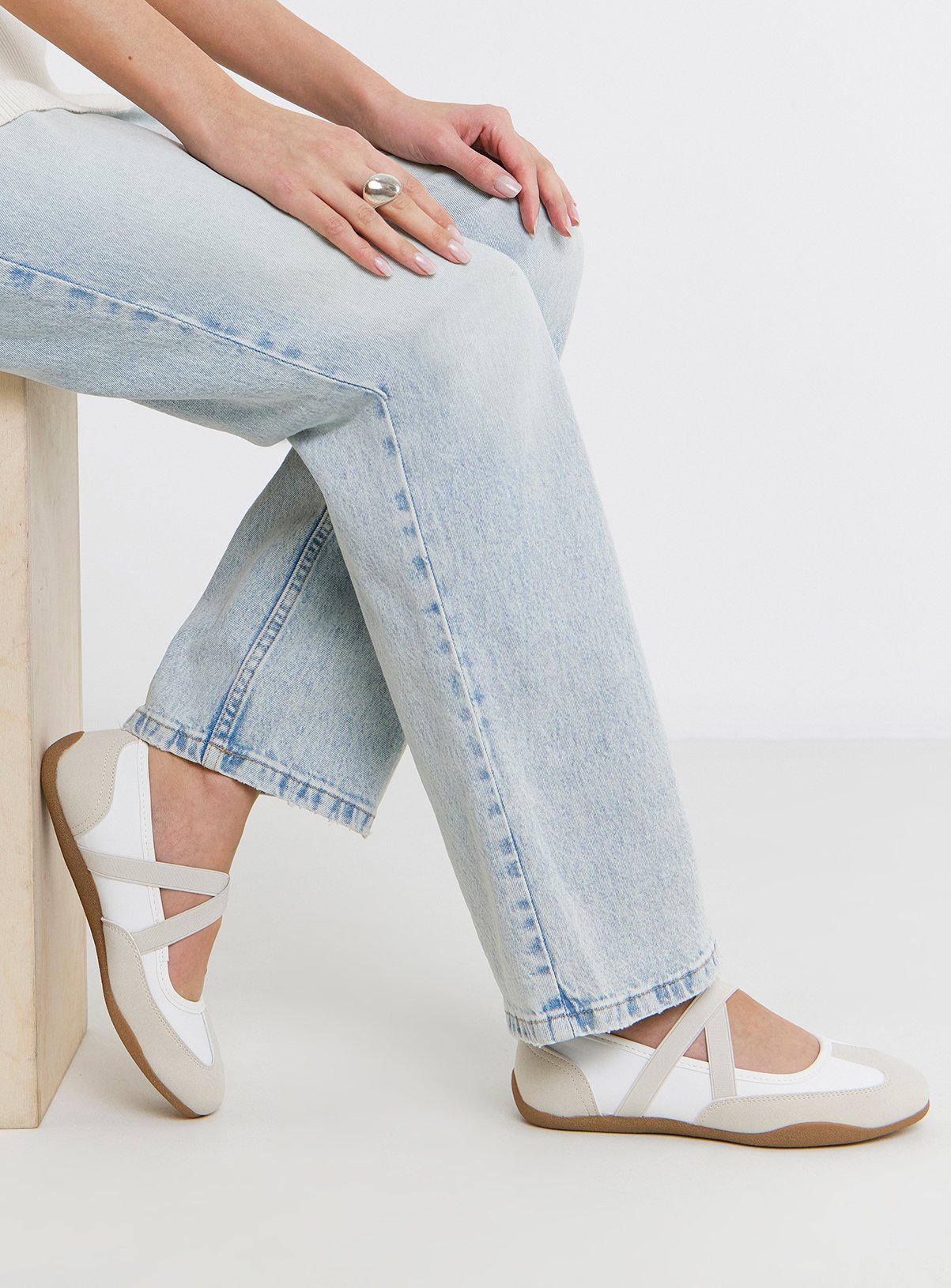 SIMPLY BE Ballet Trainer Wide Fit 