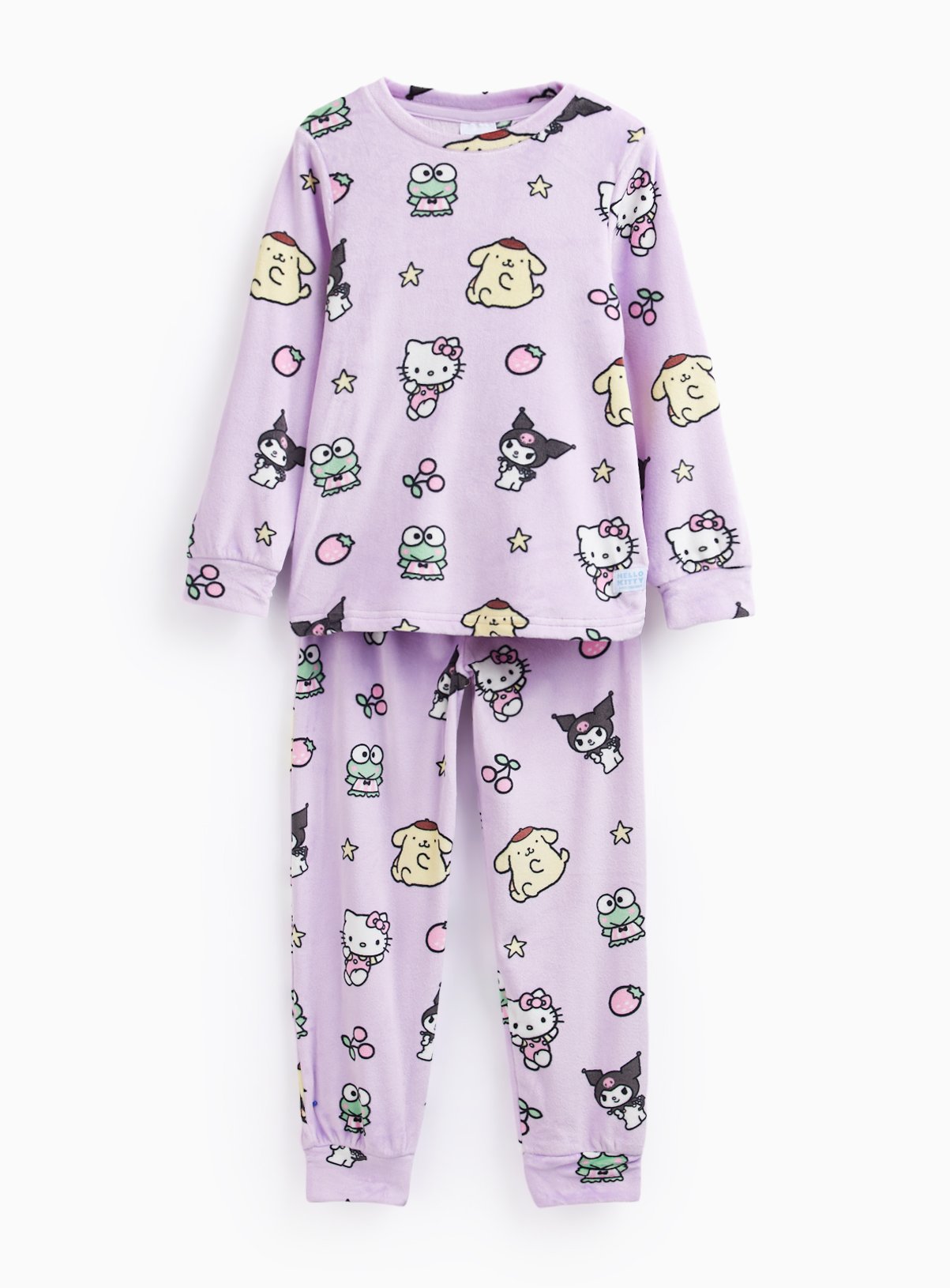 Hello Kitty & Friends Repeat Print 2-Piece Pyjama Set 