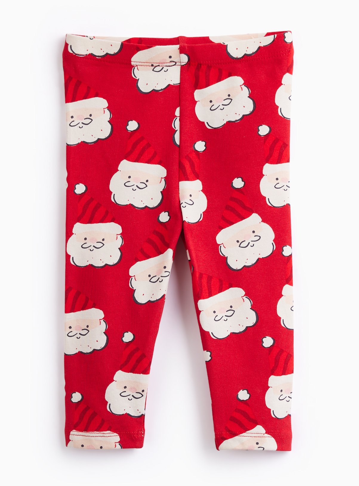 Red Santa Print Leggings 