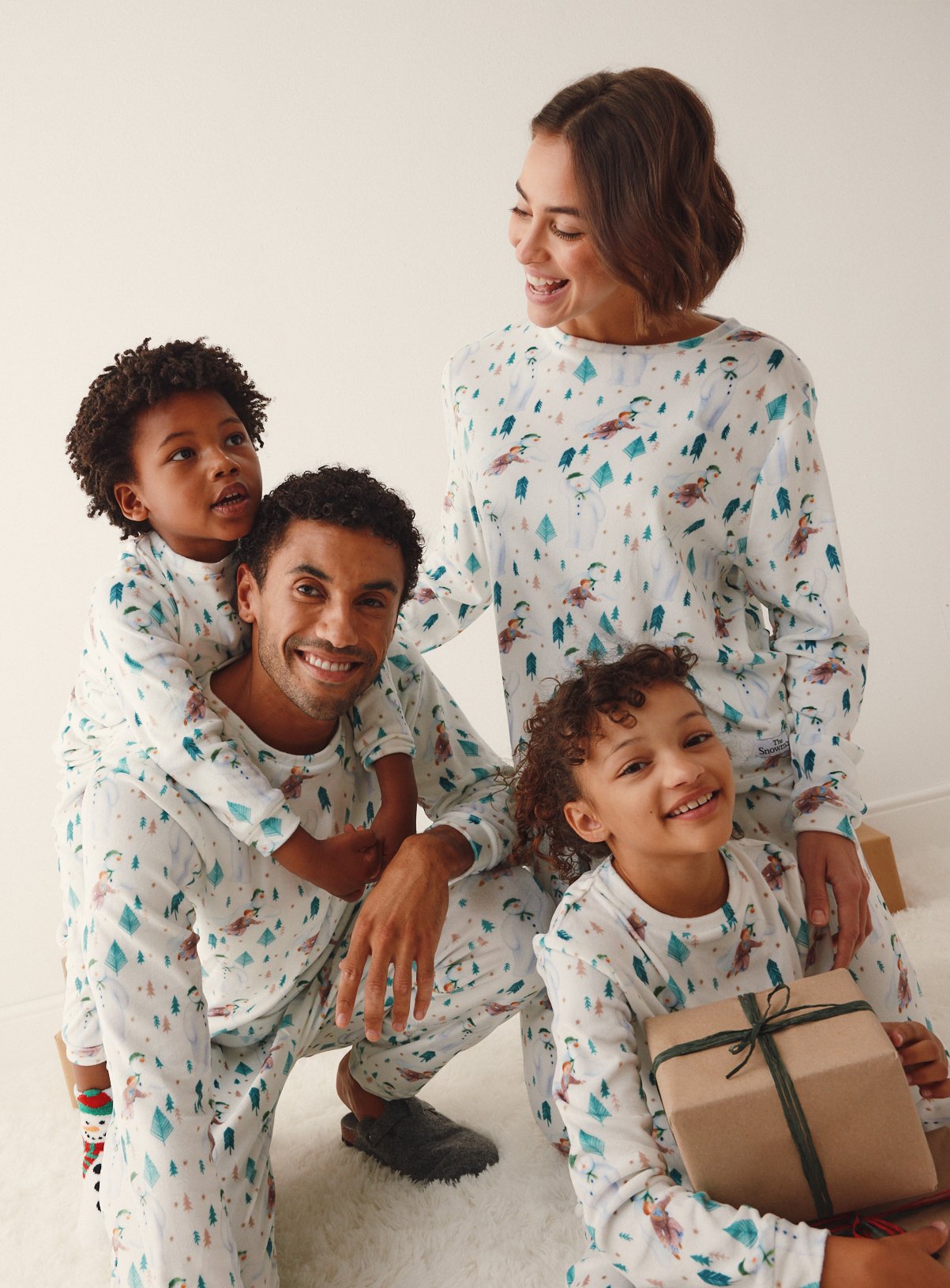 Family Matching Women's Christmas Snowman 2-Piece Pyjama Set 