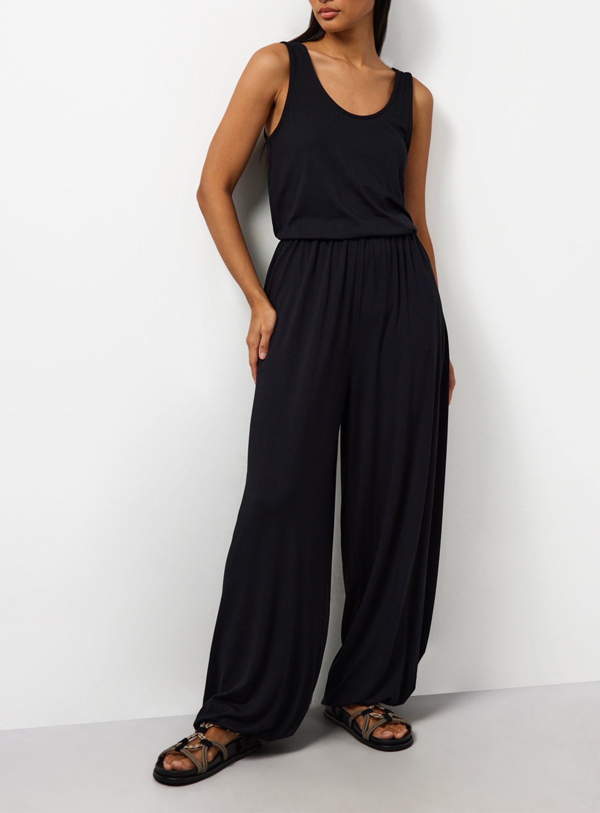 Jersey Balloon Leg Jumpsuit 