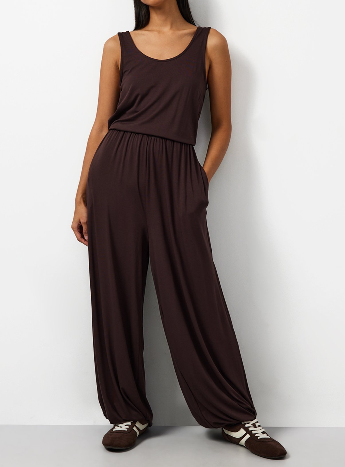 Jersey Balloon Leg Jumpsuit 