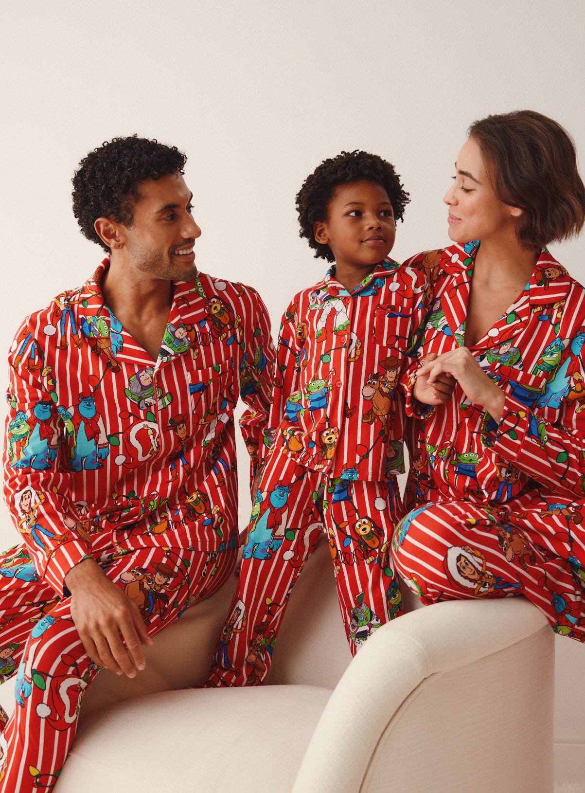 Family Matching Women's Christmas Disney Mash-Up Traditional Jersey Pyjamas 