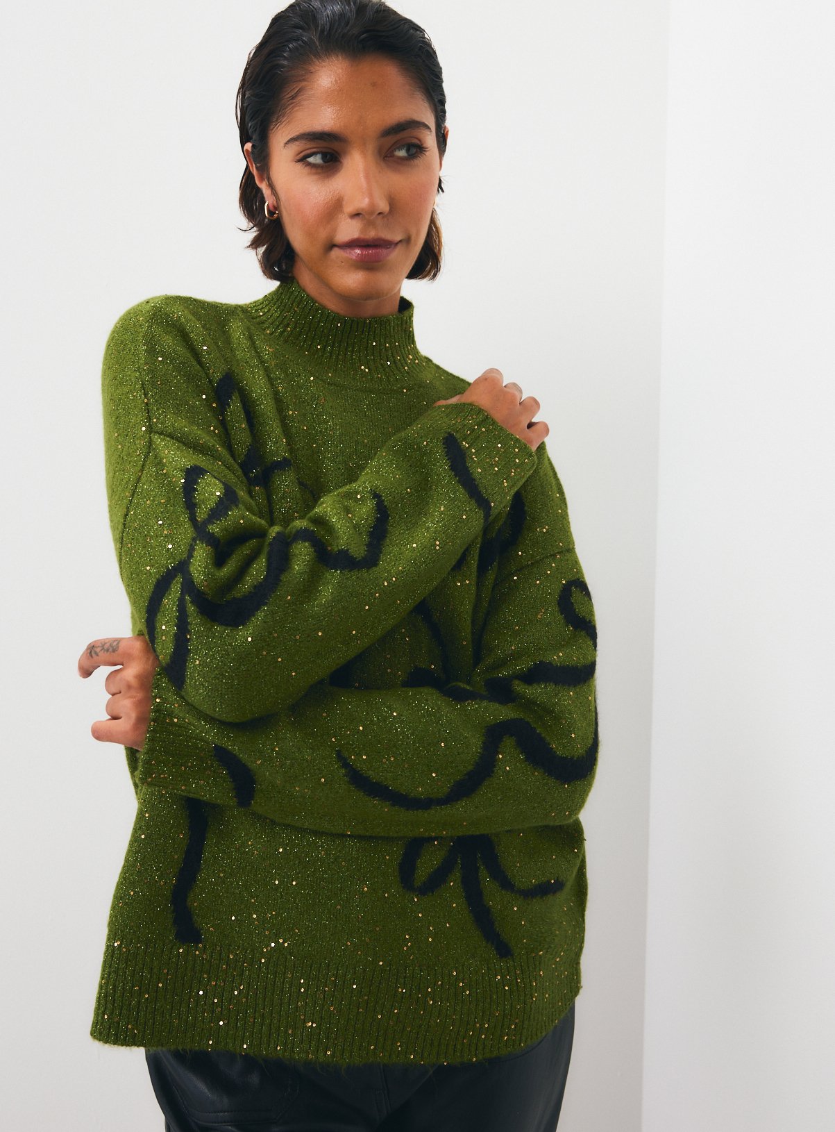 Sparkle Bow Jumper 