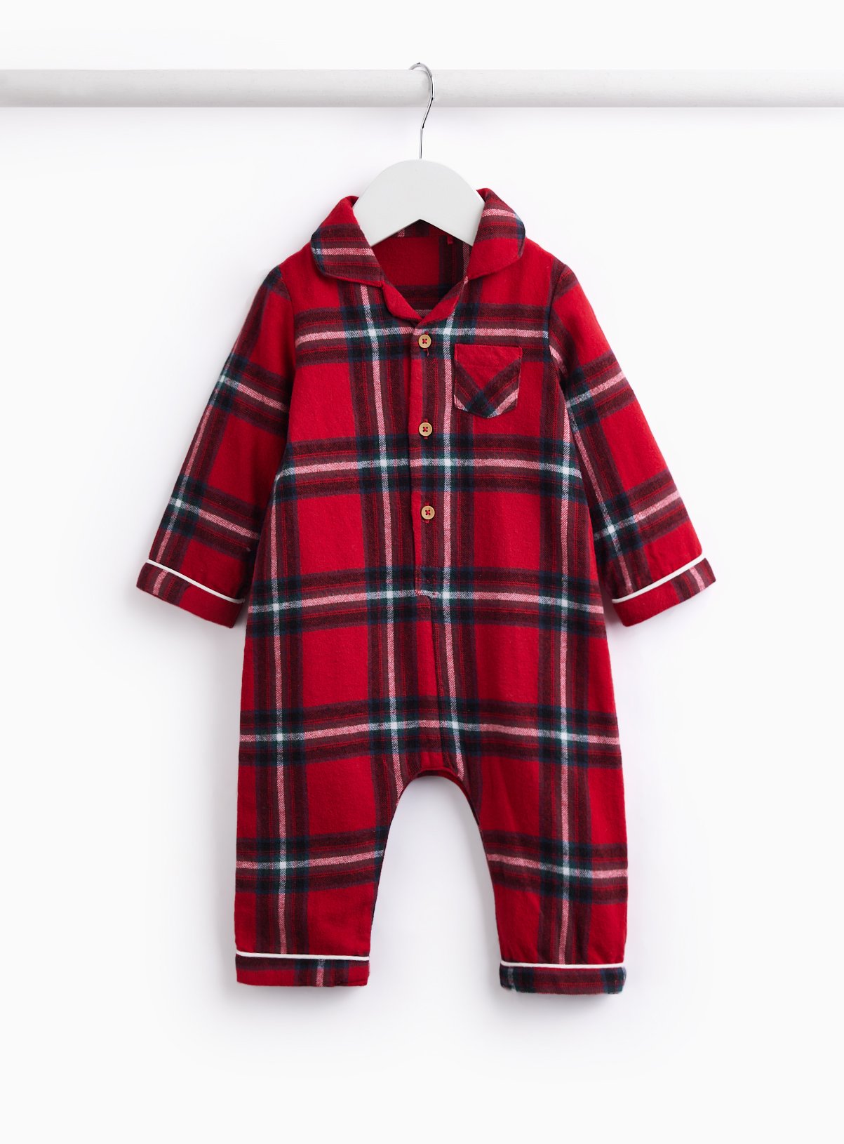 Family Matching Red Tartan Romper 