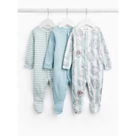 Hot Chocolate & Cookies Sleepsuits 3-Pack