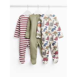 Dinosaur Sleepsuits 3-Pack