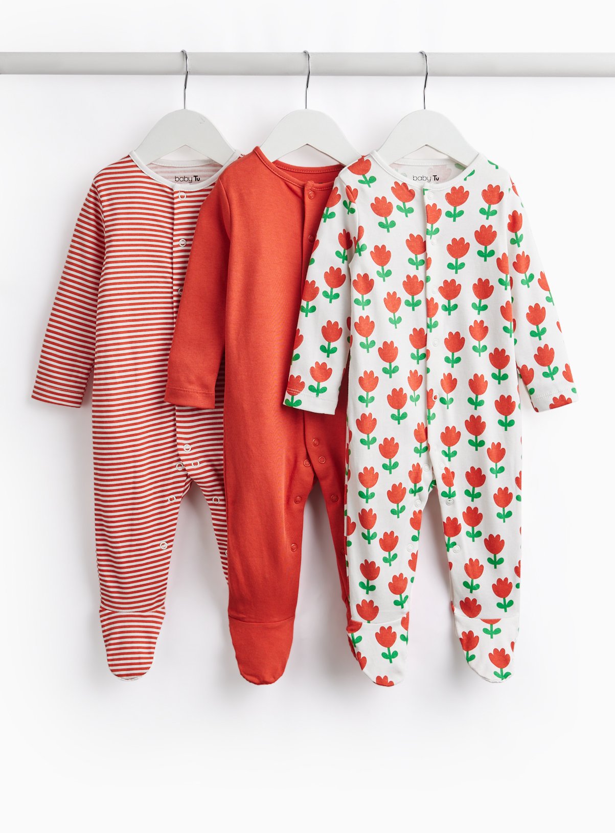 Tulip Sleepsuits 3-Pack 