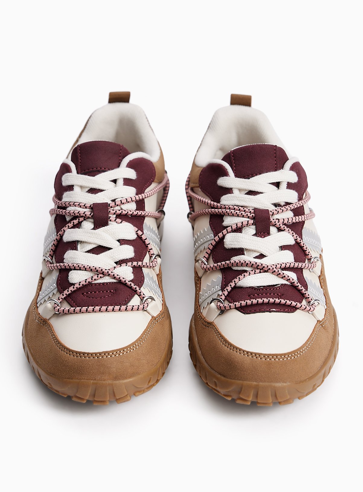 Beige Hiking Trainers 