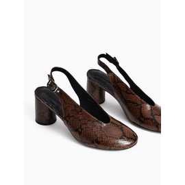 Swung Toe Slingback Heels